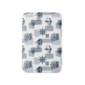 航海の模様 バスマット (正面縦)