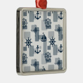 航海の模様 メタルオーナメント (右)