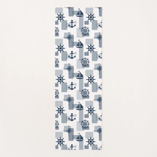 航海の模様 ヨガマット (正面)