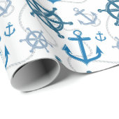 航海の模様 ラッピングペーパー (ロールコーナー)