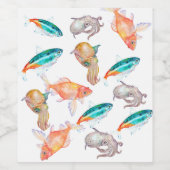 航海の模様 ワインラベル (シングルラベル)