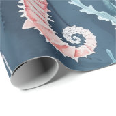航海の水彩模様：珊瑚礁の紅葉 ラッピングペーパー (ロールコーナー)