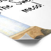 航海の水彩画 - この甘い混乱は何？ ポスター (角)