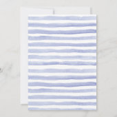 航海の水彩青ベイビーシャワーの招待状 招待状 (裏面)