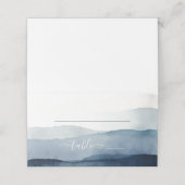 航海の水結婚色 プレイスカード (外部開封)