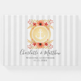 航海の水色フローラ金ゴールド結婚いかり ゲストブック