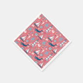 航海の海バラ スタンダードカクテルナプキン (角)