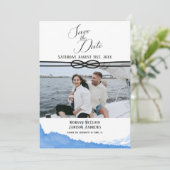 航海の海ブルー水彩写真 セーブザデート (スタンド正面)