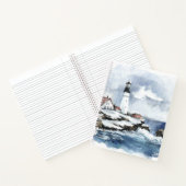 航海の海ライトハウス水彩緩和曲線 ノートブック (内部)