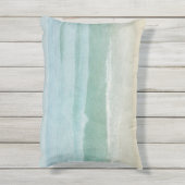 航海の海リラックス水彩上のロープ文字 アウトドアクッション (裏面(縦))