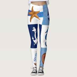 航海の海レギンス レギンス