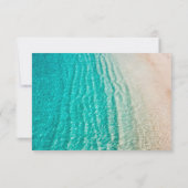 航海の海夏ビーチ行先結婚式 出欠カード (裏面)