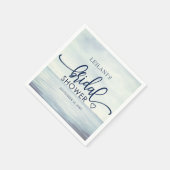 航海の海水彩ブライダルシャワー スタンダードカクテルナプキン (角)