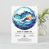 航海の海波誕生日 招待状 (スタンド正面)