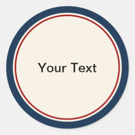 航海の海軍と赤縁ど ラウンドシール