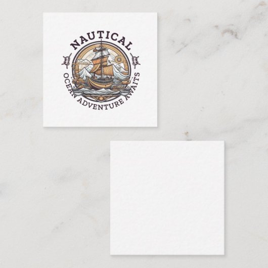 航海の海 スクエア名刺 (正面/裏面)