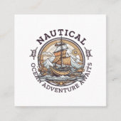 航海の海 スクエア名刺 (正面)