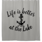 航海の湖水やいかり | シャワーカーテン (正面)