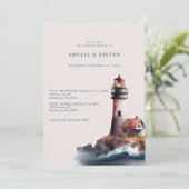 航海の灯台 |シーサイド |リハーサルディナー 招待状 (スタンド正面)