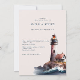 航海の灯台 |シーサイド |リハーサルディナー 招待状