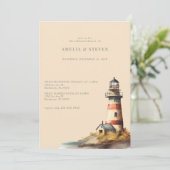 航海の灯台 |シーサイド |リハーサルディナー 招待状 (スタンド正面)