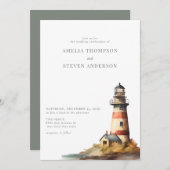 航海の灯台 |シー結婚ズ 招待状 (正面/裏面)