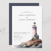 航海の灯台 |シー結婚ズ 招待状 (正面/裏面)