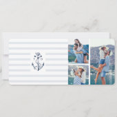 航海の目的地ウェディング 搭乗券 招待状 (裏面)