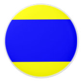 航海の符号フラグ文字Dデルタ セラミックノブ (正面)