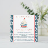 航海の第1期バースデープールパーティの招待状 シーズンカード (スタンド正面)