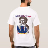 航海の精神 ホワイト Tシャツ (裏面)