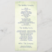 航海の索結びヴィンテージ海辺の結婚式 プログラム (裏面)