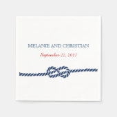 航海の結び結婚目のカクテルナプキン スタンダードカクテルナプキン (正面)