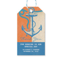 航海の結婚いかりメッセージカード