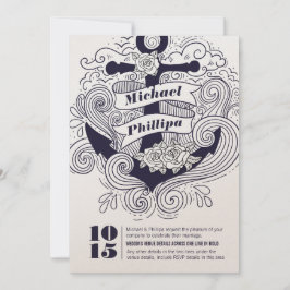 航海の結婚いかり 招待状