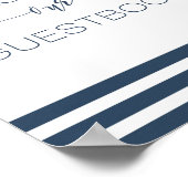 航海の結婚のサイン ポスター (角)