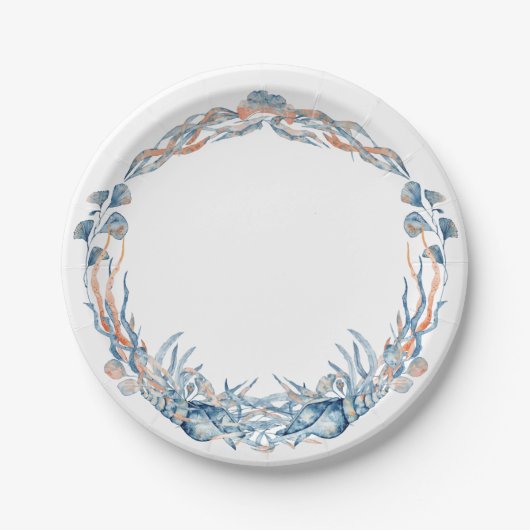 航海の結婚シーセルリース ペーパープレート (正面)