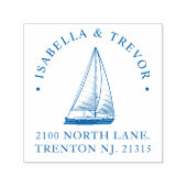 航海の結婚テーマカスタム セルフインキングスタンプ (デザイン)