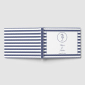 航海の結婚パーソナライズされた馬 ゲストブック (全面)