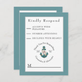 航海の結婚フローラいかり 出欠カード (正面/裏面)