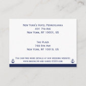 航海の結婚宿泊施設 エンクロージャーカード (裏面)