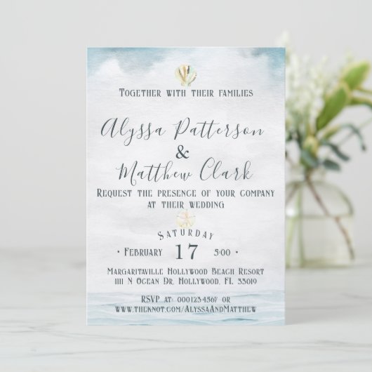 航海の結婚式招待状 招待状 (スタンド正面)