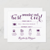 航海の結婚週末の日程 (正面/裏面)