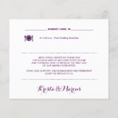 航海の結婚週末の日程 (裏面)