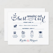 航海の結婚週末の日程2 (正面/裏面)