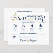 航海の結婚週末の日程2 (正面/裏面)