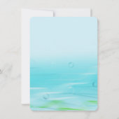 航海の結婚魚と泡で 招待状 (裏面)