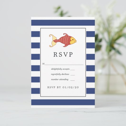 航海の結婚 出欠カード (スタンド正面)