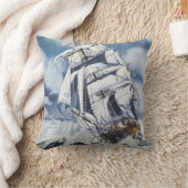 航海の絵画海 クッション (ブランケット)