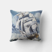 航海の絵画海 クッション (裏面)